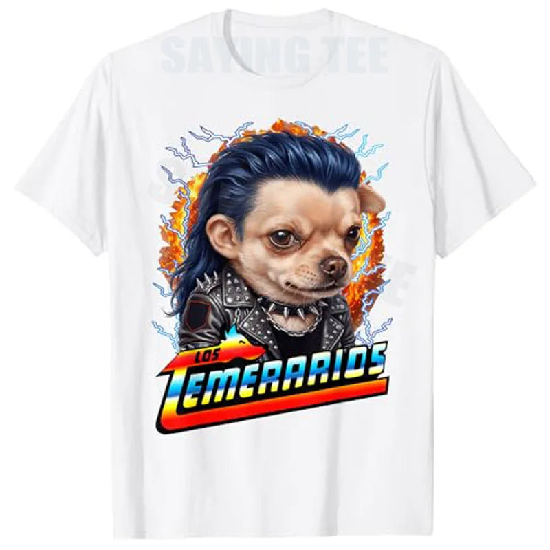 2026 Dog Dad Los Temerarios Funny Dog Meme Mexican Funny Spanish T-Shirt Y2k Humor Tumbados Mexicans Corridos Belicos Saying Tee