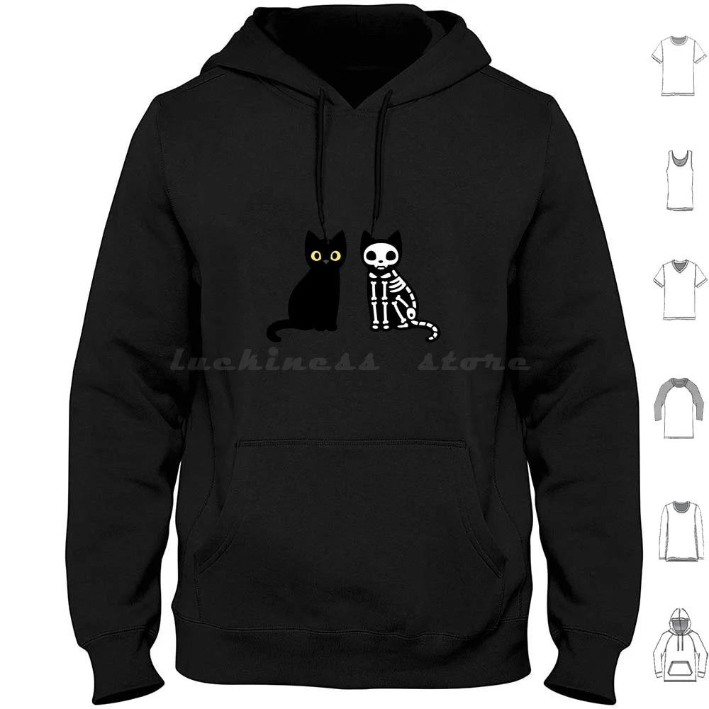 Funny Black Cats Hoodies Long Sleeve Cat Funny Black Cat Cute Kitty Animal Black Animals Pets Funny Cat Cat Lover Humor