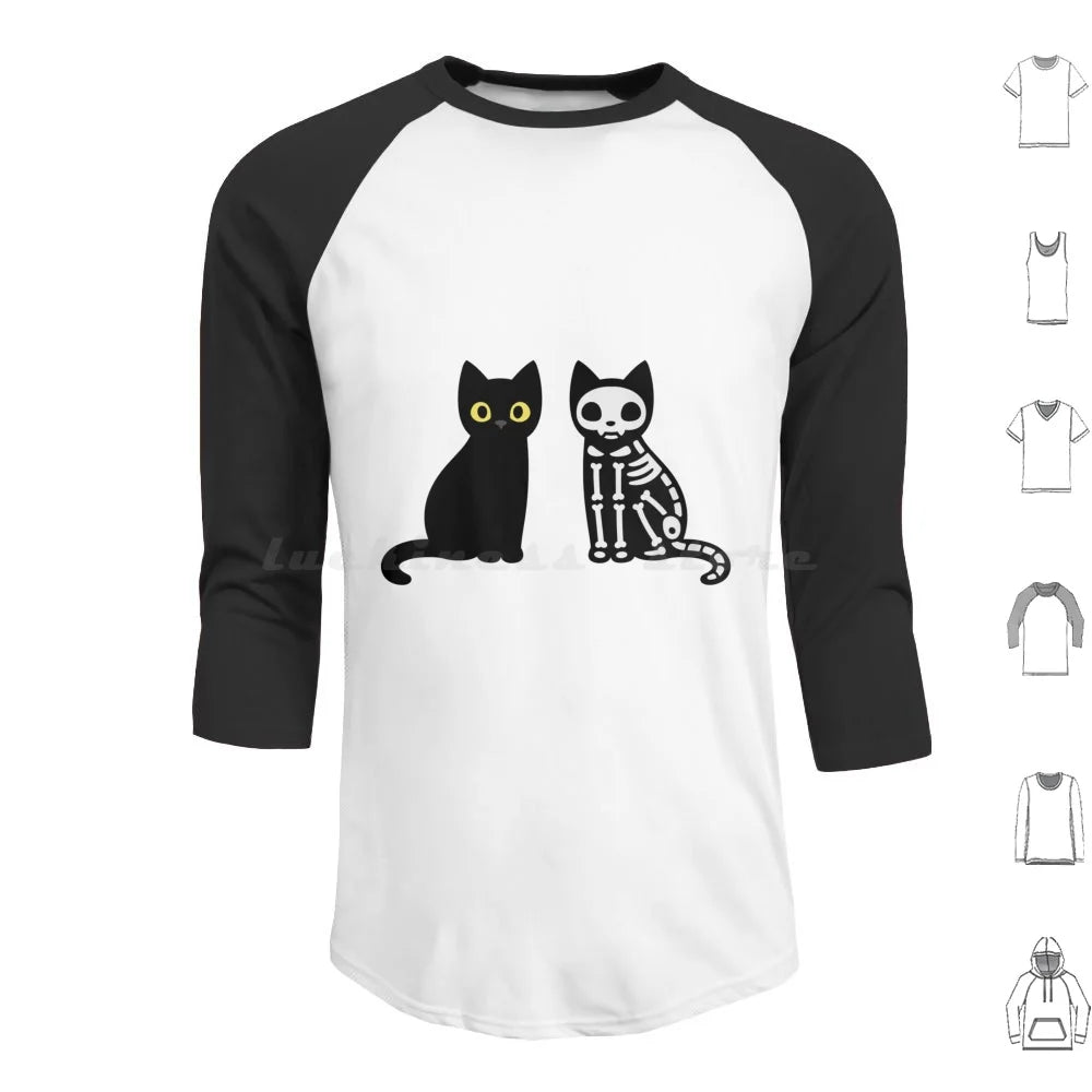 Funny Black Cats Hoodies Long Sleeve Cat Funny Black Cat Cute Kitty Animal Black Animals Pets Funny Cat Cat Lover Humor