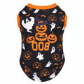 Halloween Dog Clothes for Small Dogs, Soft and Breathable Puppy Kitten Dog Shirts for Pet Cats, Dogs' T-Shirts Apparel Sleeveles