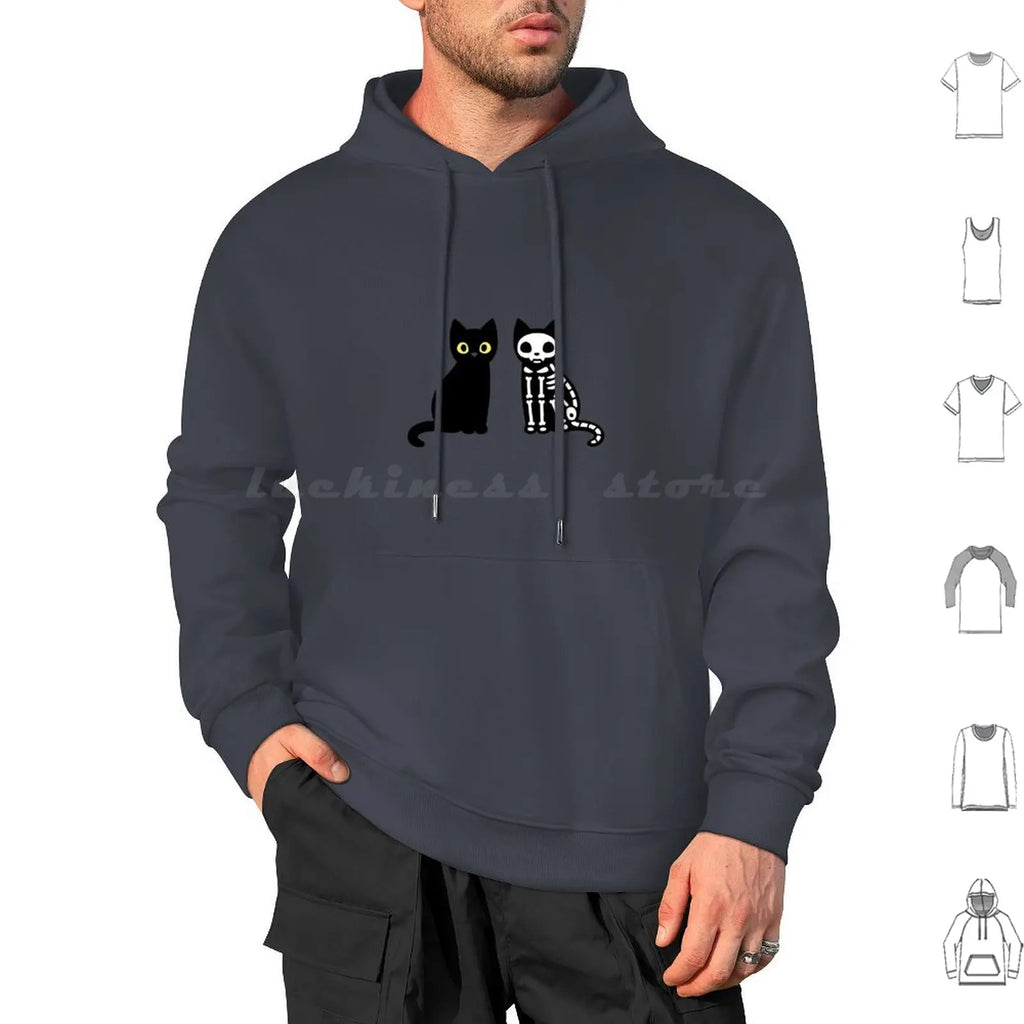 Funny Black Cats Hoodies Long Sleeve Cat Funny Black Cat Cute Kitty Animal Black Animals Pets Funny Cat Cat Lover Humor