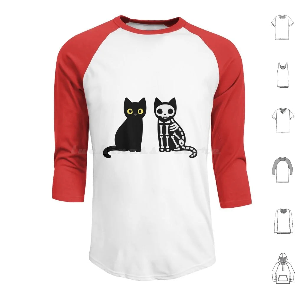 Funny Black Cats Hoodies Long Sleeve Cat Funny Black Cat Cute Kitty Animal Black Animals Pets Funny Cat Cat Lover Humor