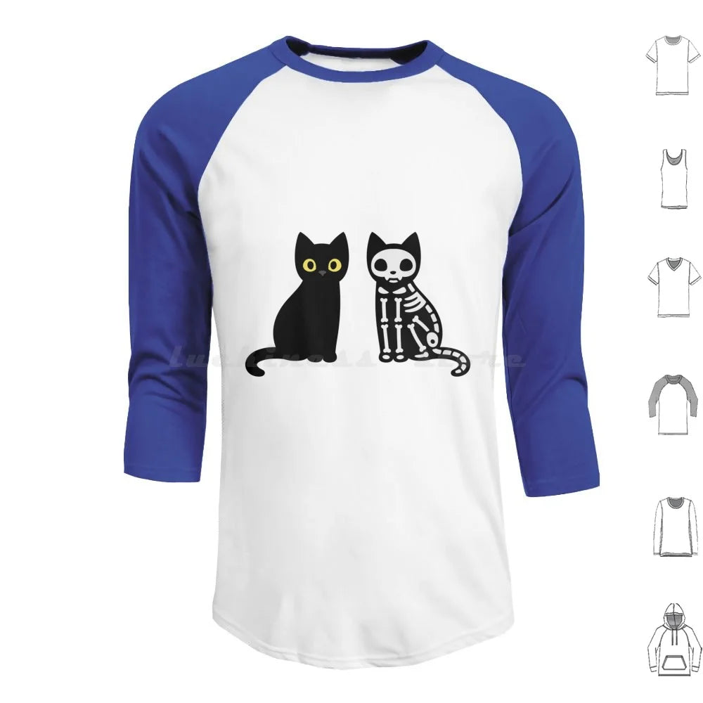 Funny Black Cats Hoodies Long Sleeve Cat Funny Black Cat Cute Kitty Animal Black Animals Pets Funny Cat Cat Lover Humor