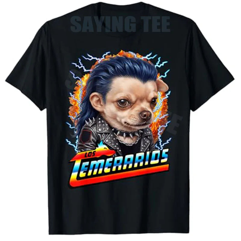 2026 Dog Dad Los Temerarios Funny Dog Meme Mexican Funny Spanish T-Shirt Y2k Humor Tumbados Mexicans Corridos Belicos Saying Tee