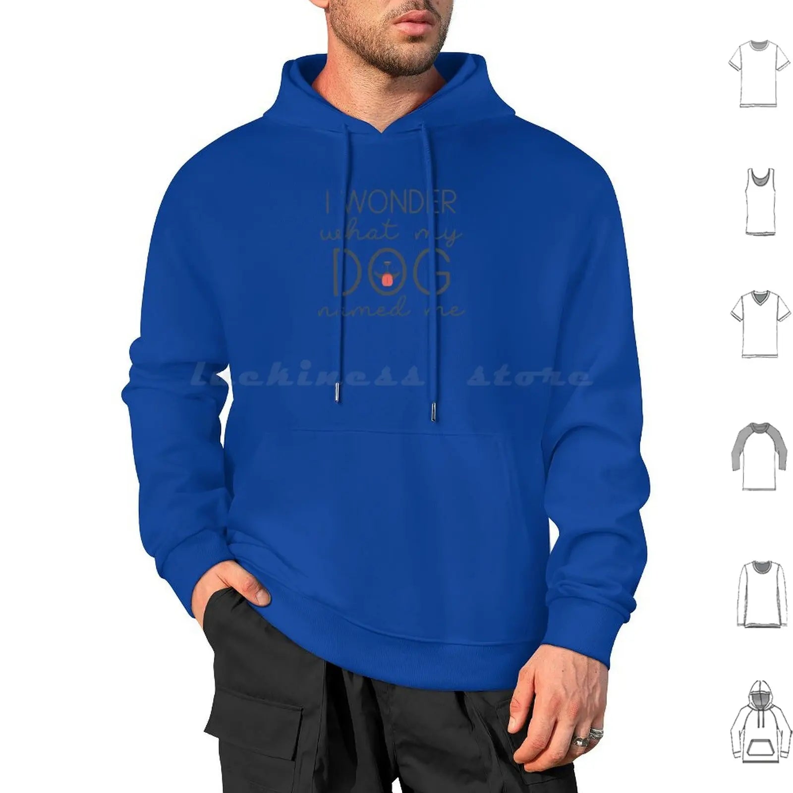 I Wonder What My Dog Named Me Hoodies Long Sleeve I Wonder What My Dog Named Me Dogs Funny Pet Name Sarcasm Humor