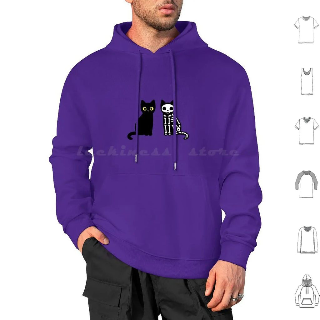 Funny Black Cats Hoodies Long Sleeve Cat Funny Black Cat Cute Kitty Animal Black Animals Pets Funny Cat Cat Lover Humor
