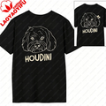 Custom Pet Shirt Custom Dog Portrait T-Shirt Personalized Pet Name Print Tee Cute Paw Graphic Casual Cotton Top for Dog Lovers