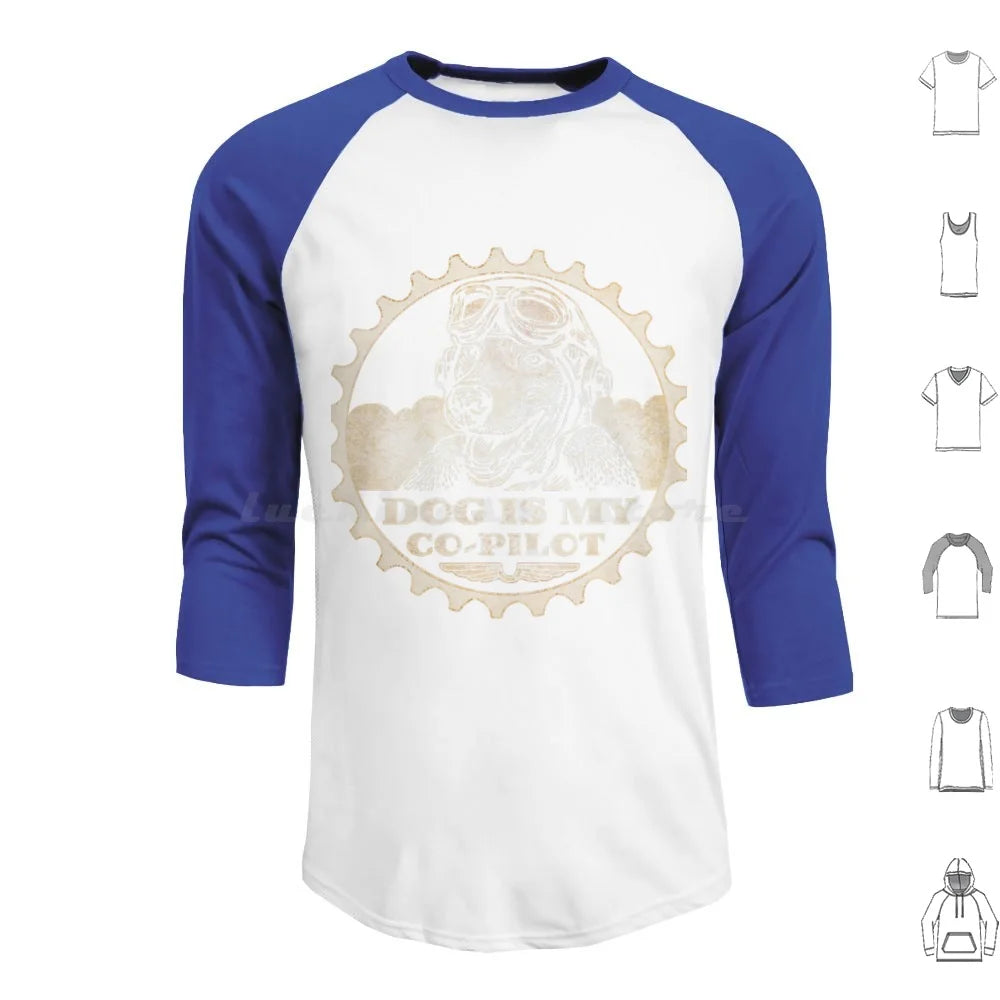 Dog Is My Co-Pilot Hoodies Long Sleeve Dog Airplane Animal Dog Lover Dogs Humor I Love Dog I Love Dogs Love Dogs Pet Pet