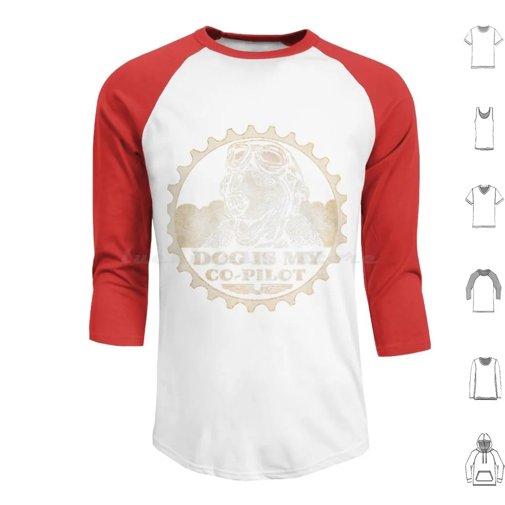 Dog Is My Co-Pilot Hoodies Long Sleeve Dog Airplane Animal Dog Lover Dogs Humor I Love Dog I Love Dogs Love Dogs Pet Pet