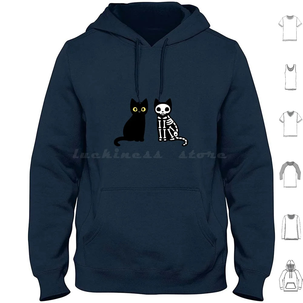 Funny Black Cats Hoodies Long Sleeve Cat Funny Black Cat Cute Kitty Animal Black Animals Pets Funny Cat Cat Lover Humor
