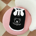 Vest for Dogs Pet Dog Clothes 2026 Cute Bear Print Summer Black White Puppy T-Shirt Dog Clothing Chihuahua Bichon Dog Apparel