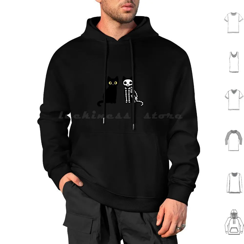 Funny Black Cats Hoodies Long Sleeve Cat Funny Black Cat Cute Kitty Animal Black Animals Pets Funny Cat Cat Lover Humor