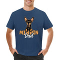 Min Pin Dad Miniature Pinscher Dog Dad Min Pin Father T-Shirt boys animal print shirt tops mens funny t shirts